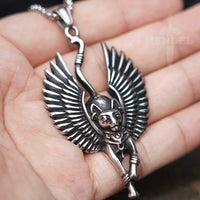 Load image into Gallery viewer, Egyptian Bastet Cat Goddess Pendant Necklace Stainless Steel
