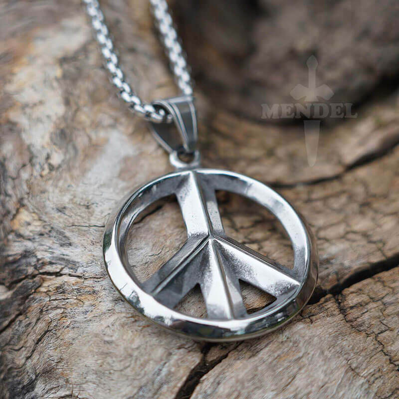 Peace necklace mens cheap