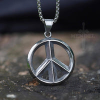 Big peace sign necklace clearance