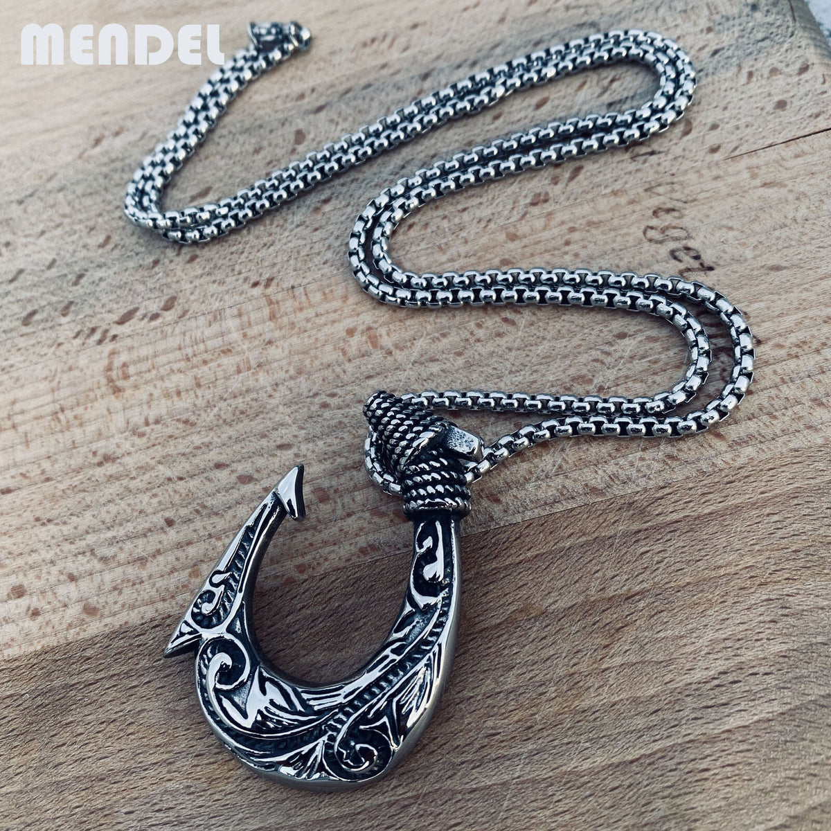 JLYY Fishing Hook Urn Necklace for Ashes Sterling Silver Fishhook Memorial  Keepsake Pendant Cremation Jewelry for Ashes for Men, Metal, Cubic Zirconia  | Amazon.com
