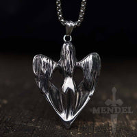 Load image into Gallery viewer, Mens Biker Naked Angel Pendant Necklace
