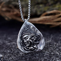 Load image into Gallery viewer, Mens Buddha Zen Buddhist Swastik Pendant Necklace
