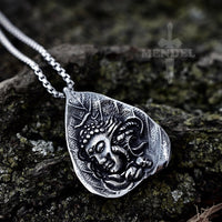 Load image into Gallery viewer, Mens Buddha Zen Buddhist Swastik Pendant Necklace
