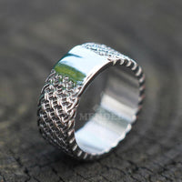 Load image into Gallery viewer, Mens Celtic Braided Ring Band Stainless Steel
