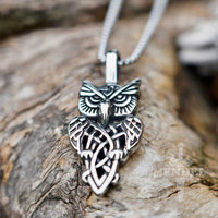 Mens top owl pendant