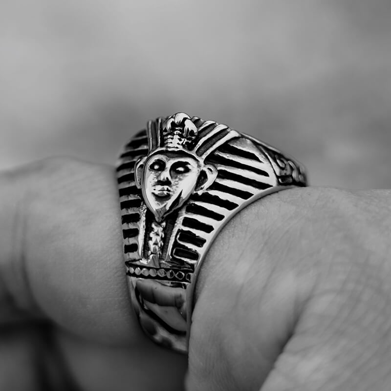 MAGIIE sieraden open ring heren, ring oog van horus ring oog van Anubis, grote ringen voor mannen (Zilver Horus MAGIIE sieraden open ring heren, ring oog van horus ring oog van Anubis, grote ringen voor mannen (Zilver Horus