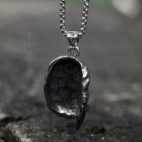 Load image into Gallery viewer, Mens Gothic Pirate Skull Biker Pendant Necklace Stainless Steel
