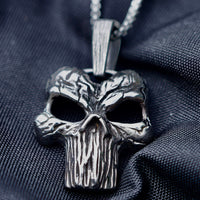 Load image into Gallery viewer, Mens Punisher Skull Pendant Necklace Stainless Steel
