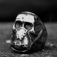 Load image into Gallery viewer, Mens Gothic Biker Mask Skull Ring
