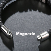 Load image into Gallery viewer, Mens Nautical Marine Anchor Leather Bracelet For Sale Stainless Steel
