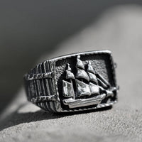 Load image into Gallery viewer, Mens Nautical Sailor Ship Stainless Steel
