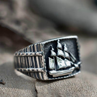 Load image into Gallery viewer, Mens Nautical Sailor Ship Stainless Steel

