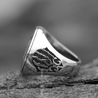 Load image into Gallery viewer, Mens Norse Viking Fenrir Wolf Head Ring For Men Sale Stainless Steel

