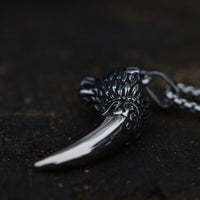 Load image into Gallery viewer, Norse Viking Wolf Tooth Pendant Necklace Stainless Steel
