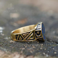 Load image into Gallery viewer, gold turkey kayi ertugrul signet ring
