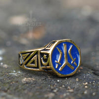 Load image into Gallery viewer, gold turkey kayi ertugrul signet ring
