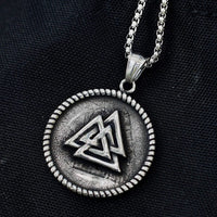 Load image into Gallery viewer, Viking Symbol Valknut Pendant Necklace
